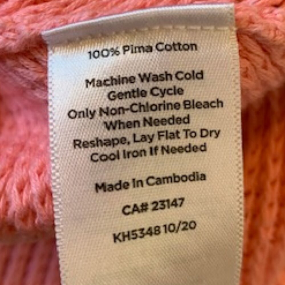 Talbots Pink Ribbed Sweater Size Small - Picture 11 of 11